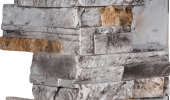 Dry Stack Stone | Burnt Slate - R-DS-C-1224-B3-AB