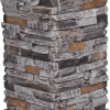 Dry Stack Stone | Burnt Slate - pedestal-column - 16926 - 16970 - box-of-2-en