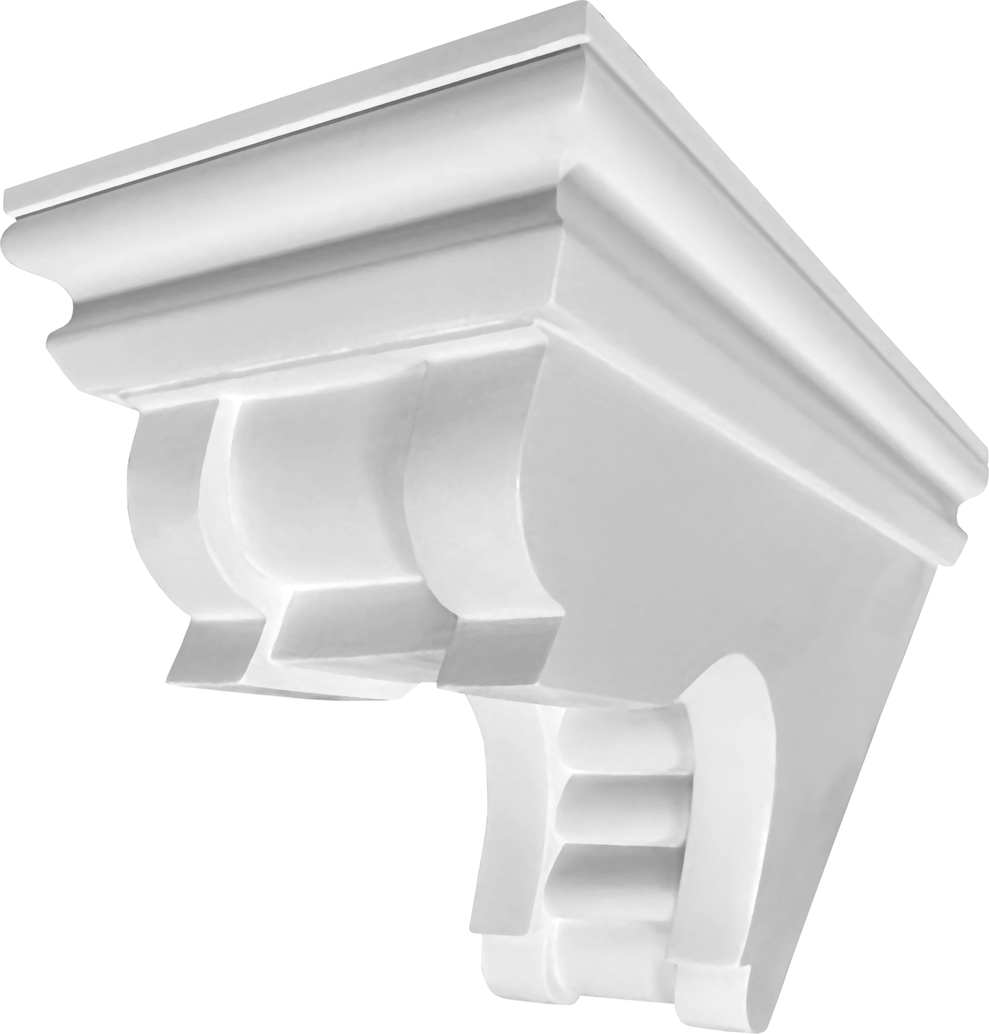 Bloc dentelé côté gauche